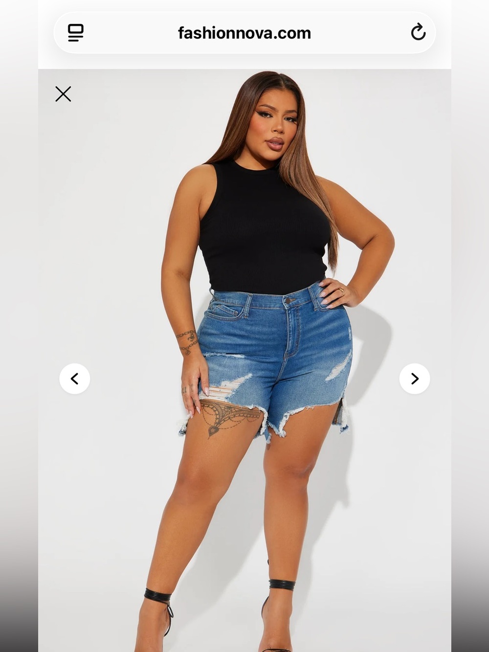 Fashion Nova size 20 plus shorts NWT